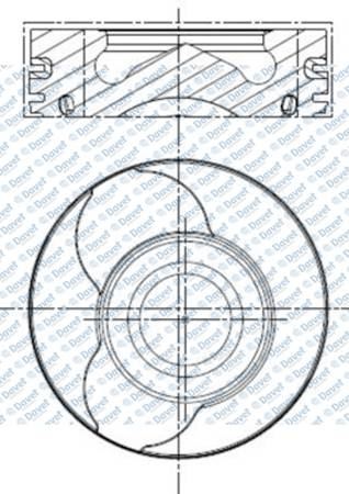 MAHLE 0220104 Motor Piston  Segman 1.00 26 Pim 76 Mm Renault Kangoo - Clio 1.5d K9k